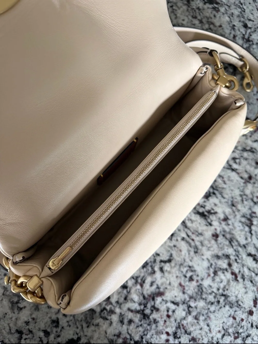COACH Pillow Tabby Shoulder Bag 26 Ivory